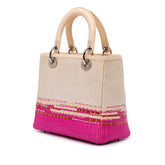 Medium Raffia Lady Dior
